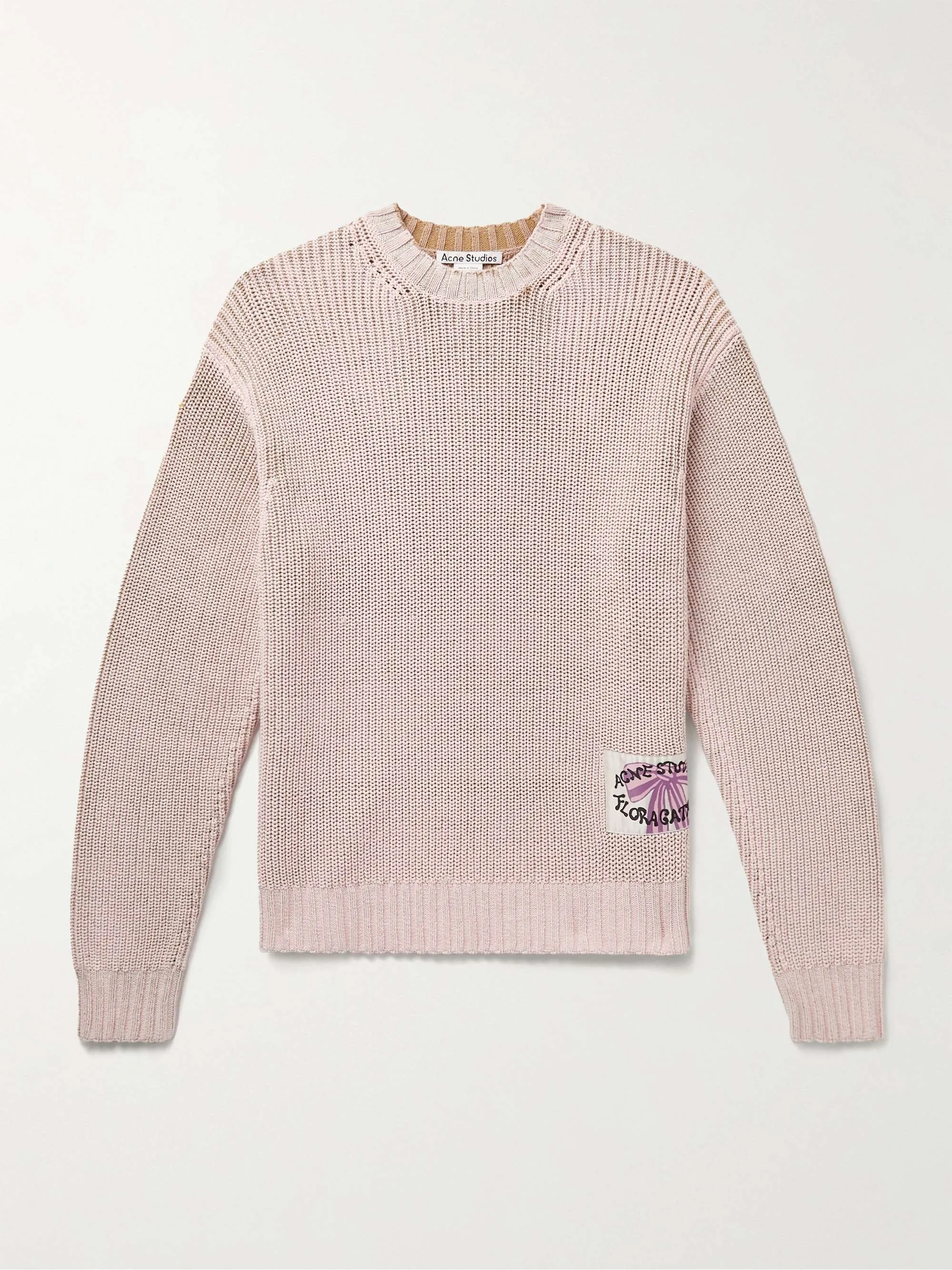 Acne Studios  |Crew Neck Wool Collaboration Long Sleeves Logo Designers