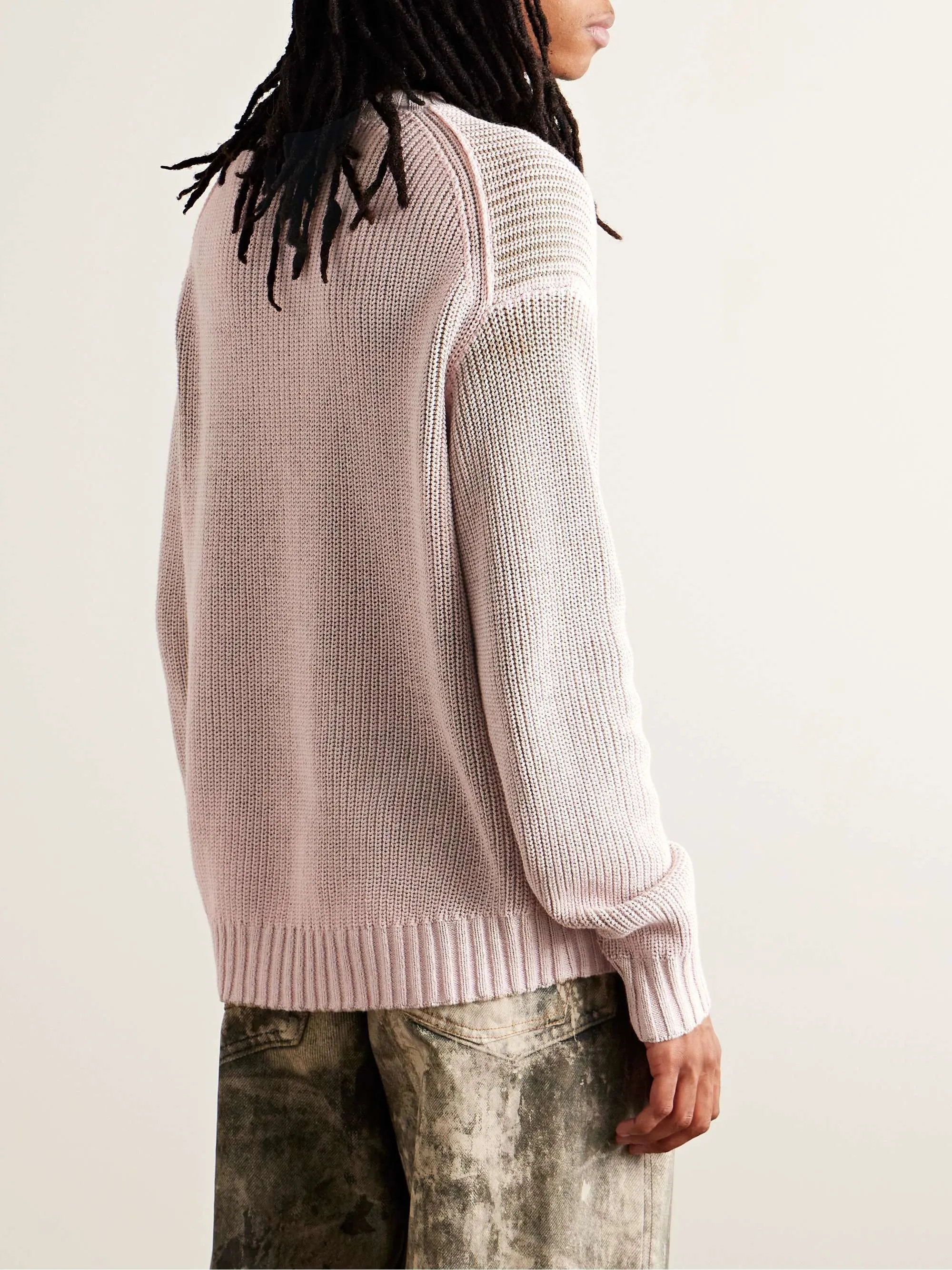 Acne Studios  |Crew Neck Wool Collaboration Long Sleeves Logo Designers