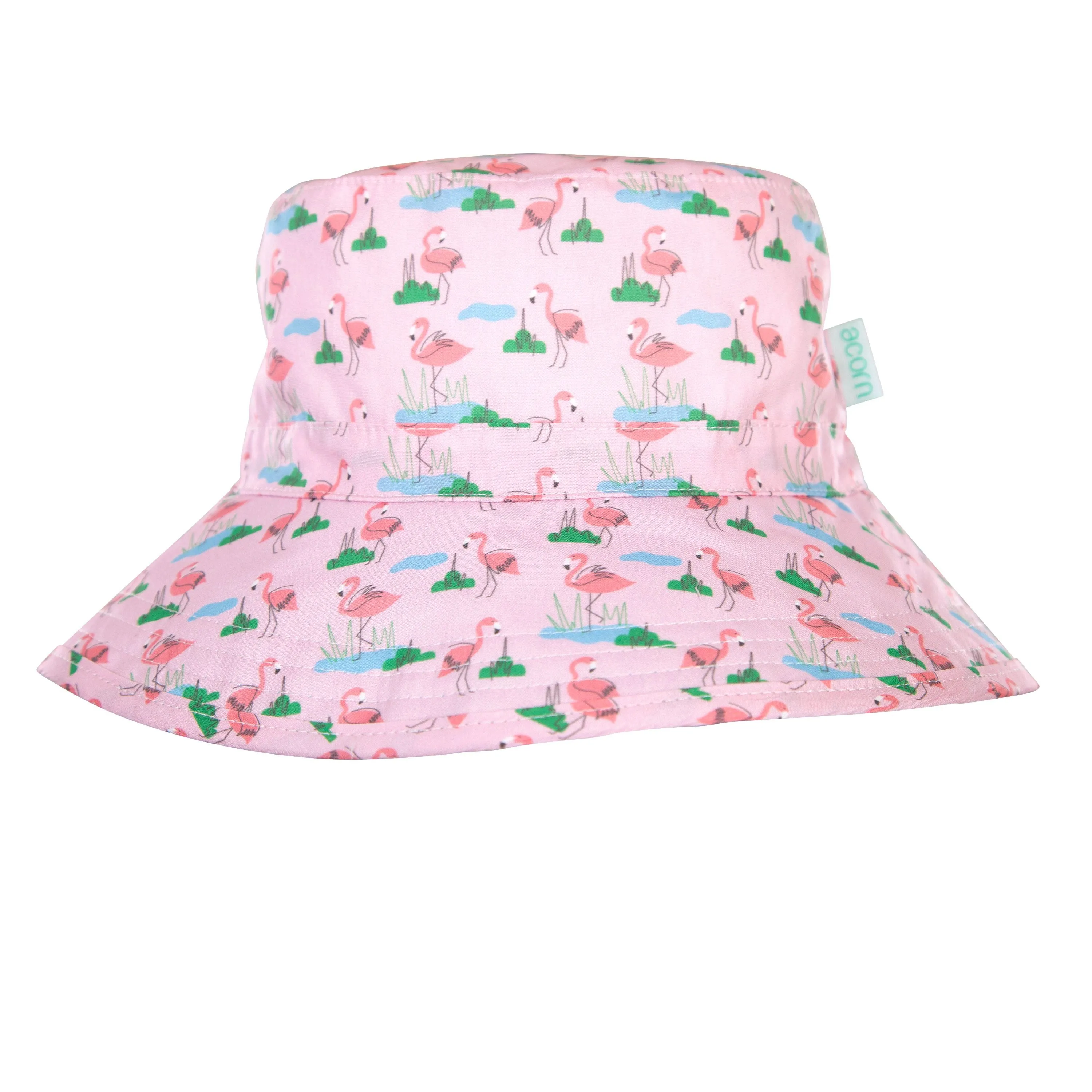 Acorn Kids Bucket Hat - DANCING FLAMINGO