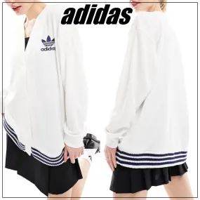 adidas  |Plain Logo Cardigans