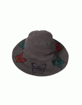 Adina- Bucket Hat w/ Butterfly Crystals