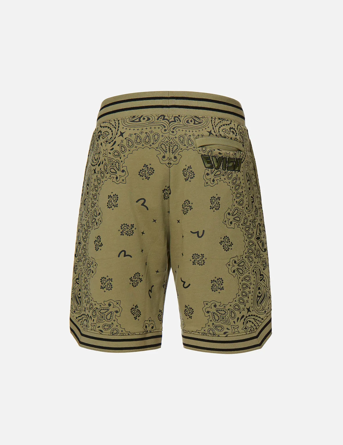 Allover Paisley Print Sweat Shorts