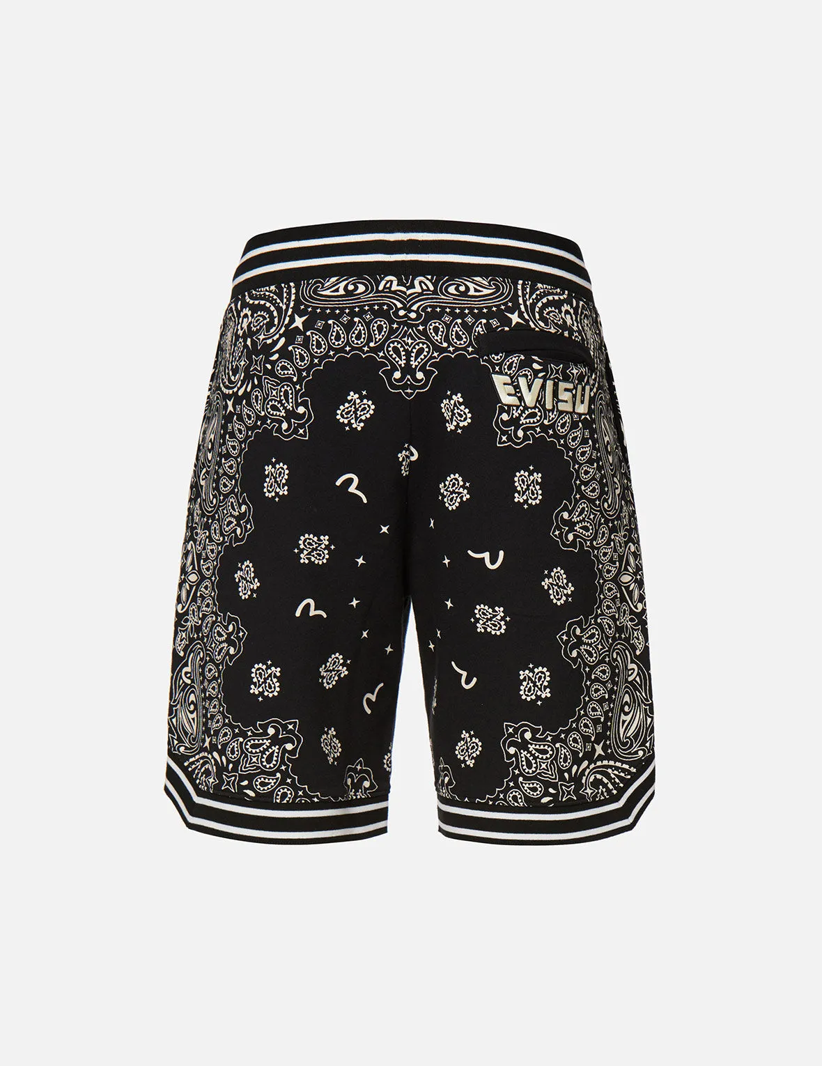 Allover Paisley Print Sweat Shorts