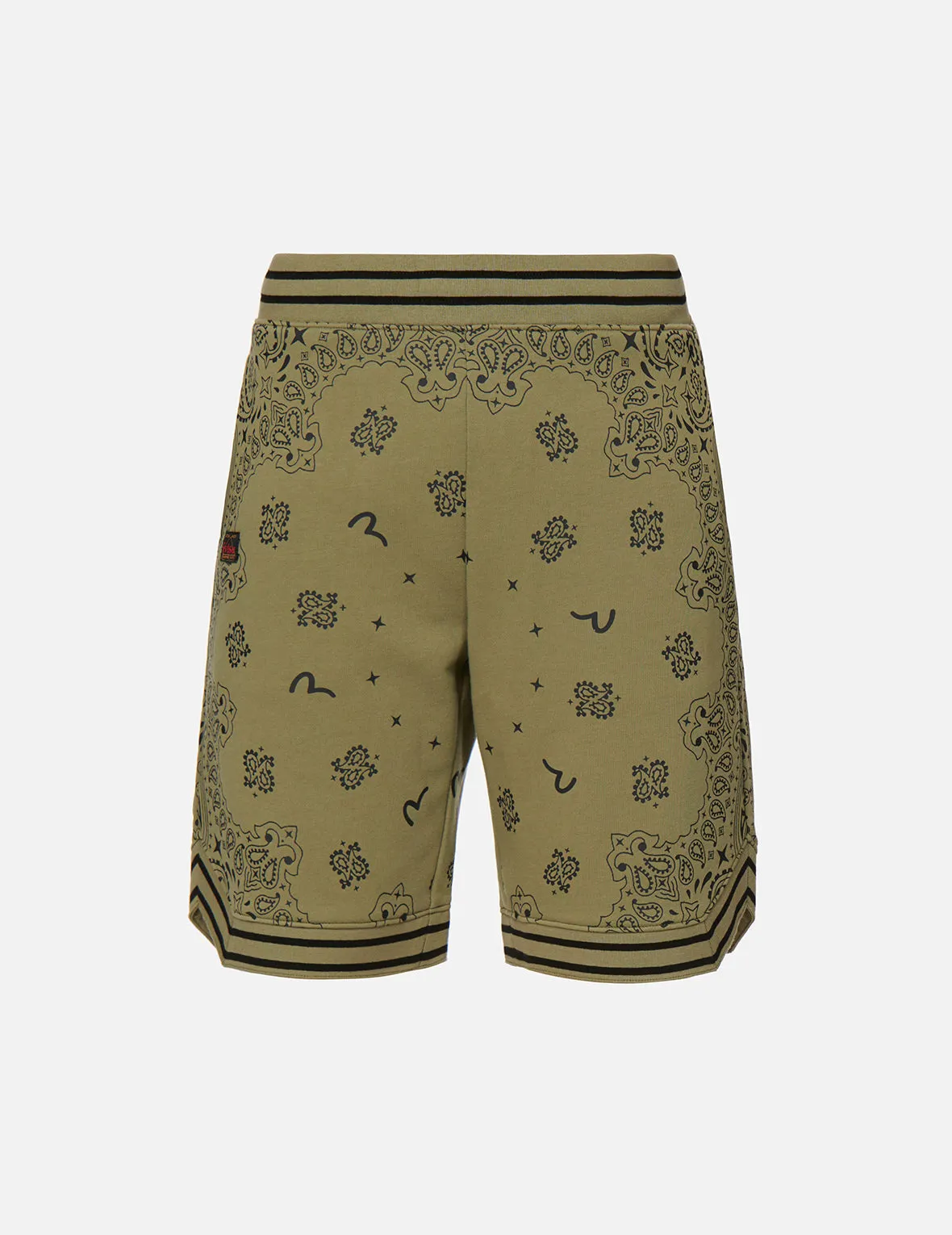 Allover Paisley Print Sweat Shorts