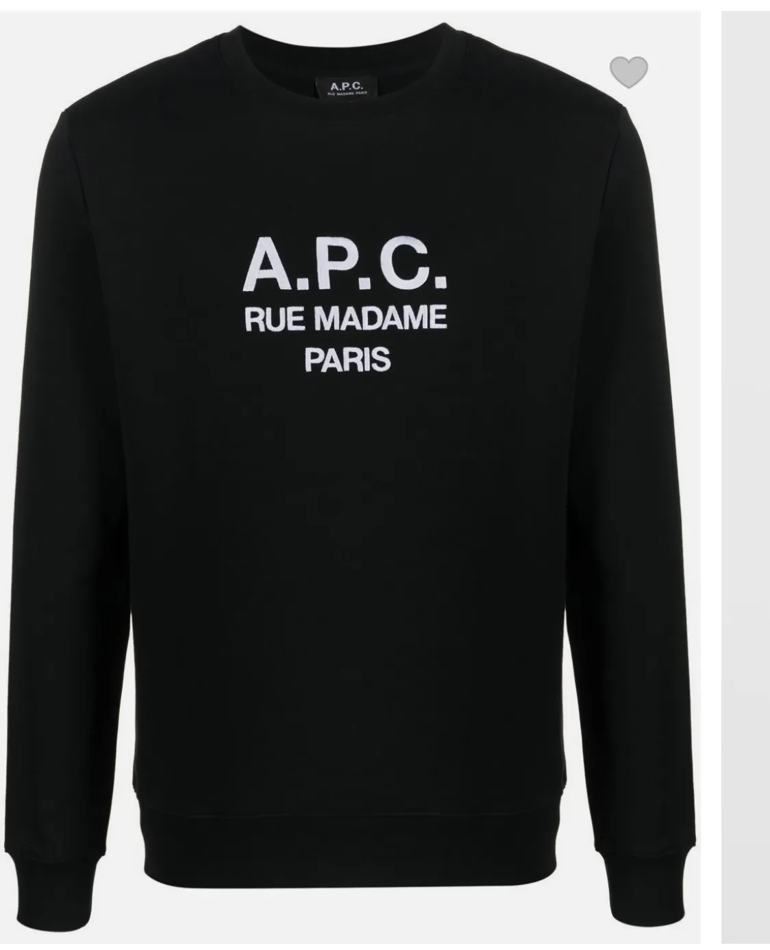 A.P.C.  |Crew Neck Unisex Long Sleeves Cotton Logo Designers