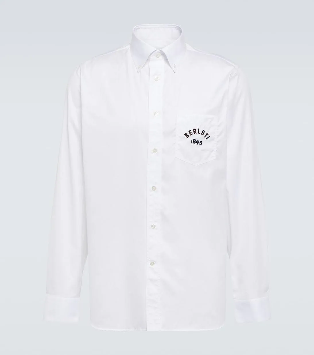 Berluti  |Long Sleeves Plain Logo Luxury Shirts