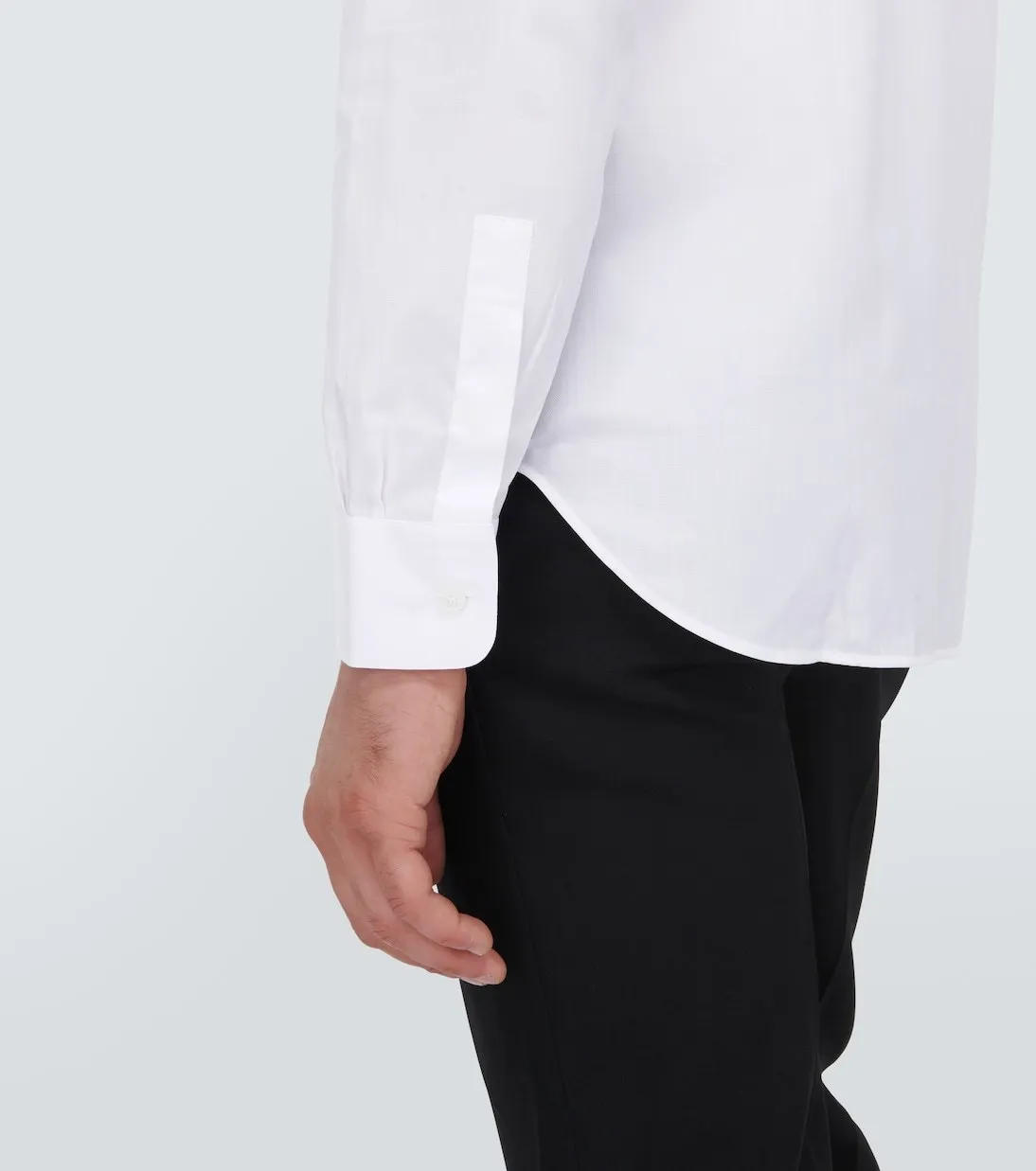 Berluti  |Long Sleeves Plain Logo Luxury Shirts