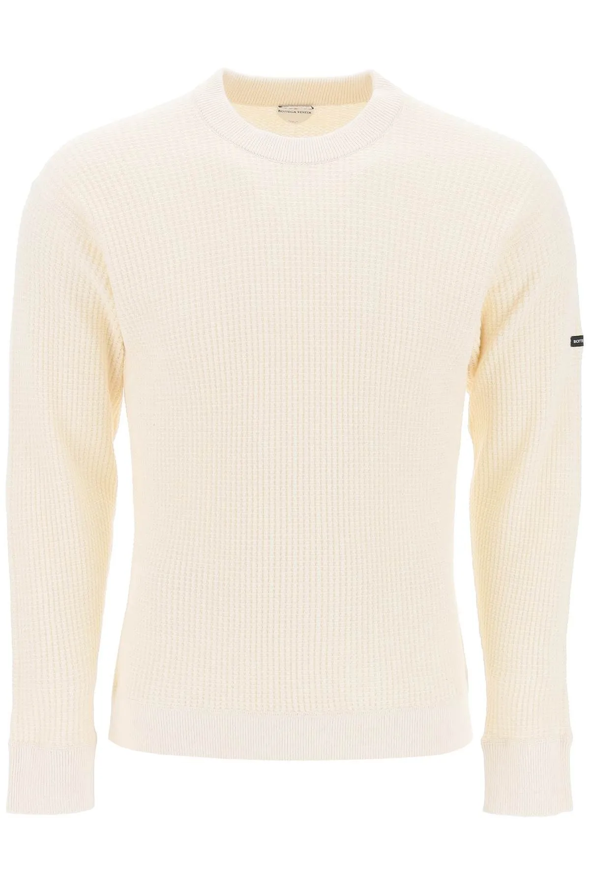 BOTTEGA VENETA  |Crew Neck Linen Long Sleeves Plain Cotton Logo Sweaters