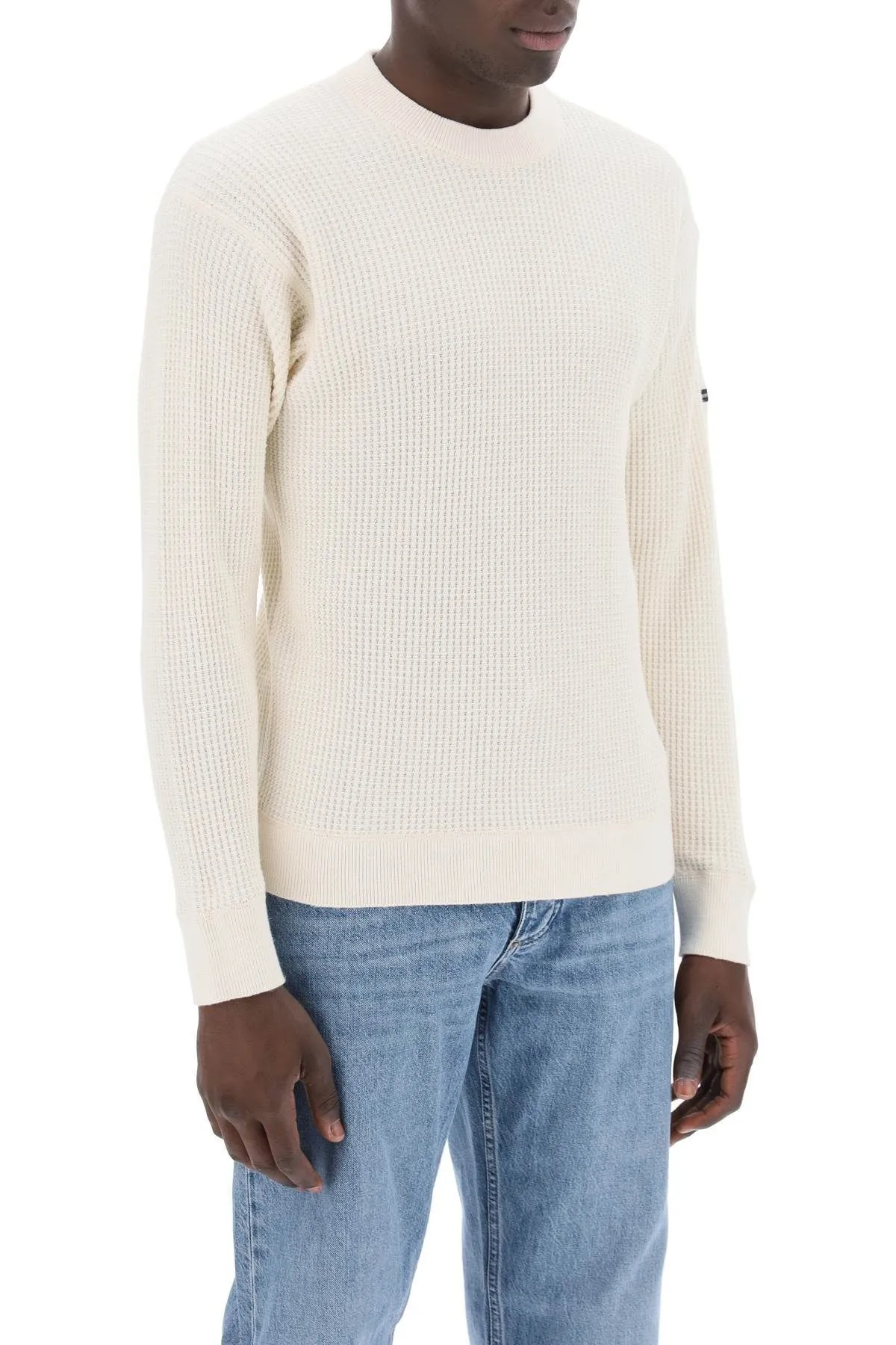 BOTTEGA VENETA  |Crew Neck Linen Long Sleeves Plain Cotton Logo Sweaters