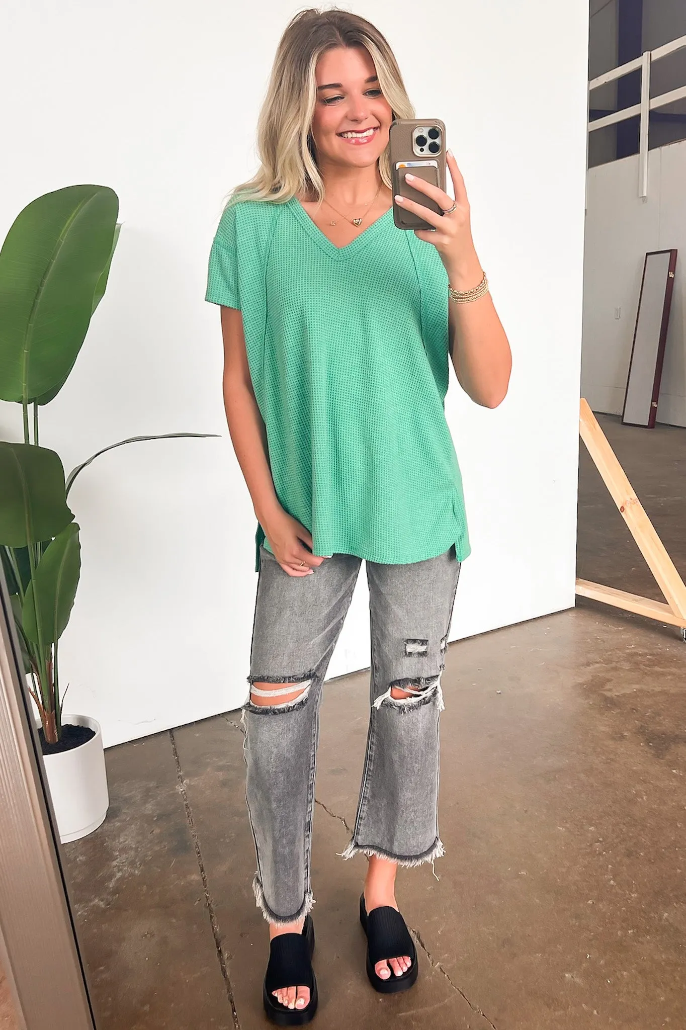 Brynn V-Neck Flowy Top