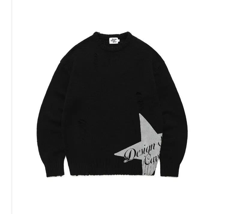 CAVISH  |Unisex U-Neck Long Sleeves Sweaters