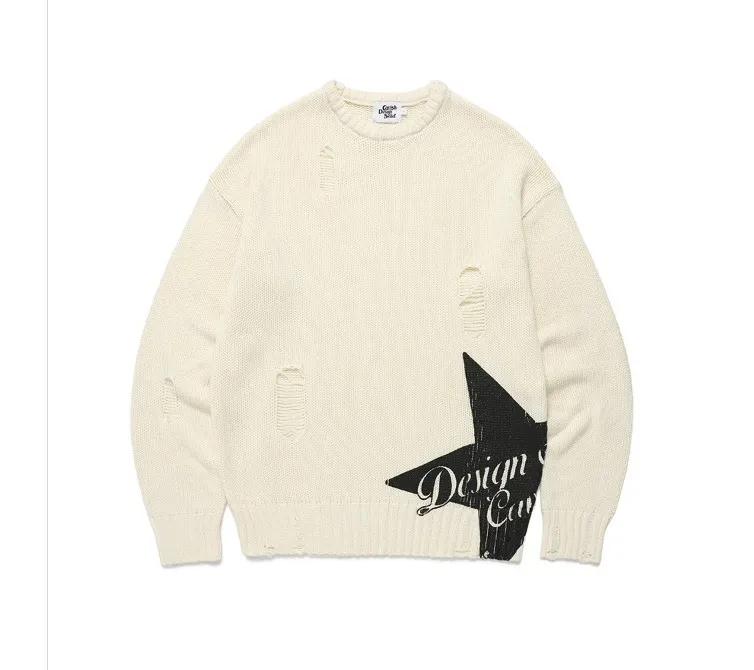 CAVISH  |Unisex U-Neck Long Sleeves Sweaters