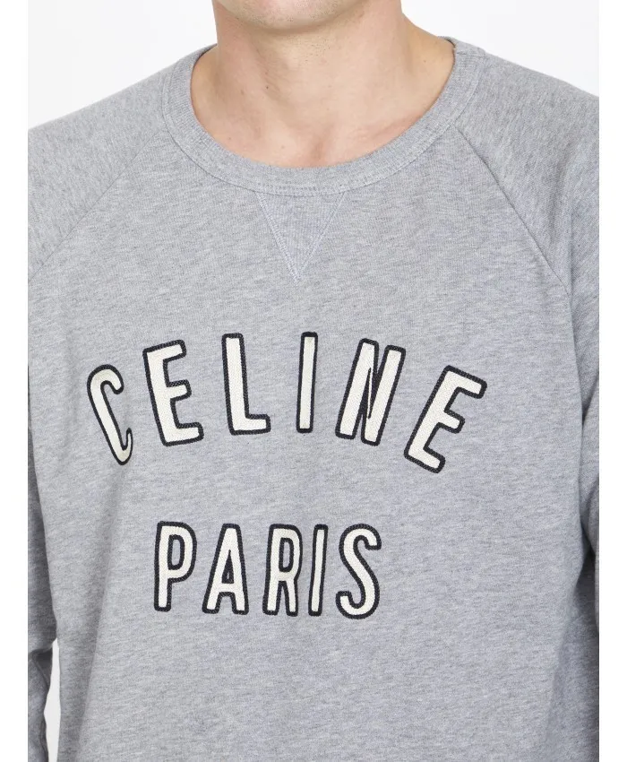 CELINE  |Unisex Long Sleeves Logo Luxury Sweatshirts