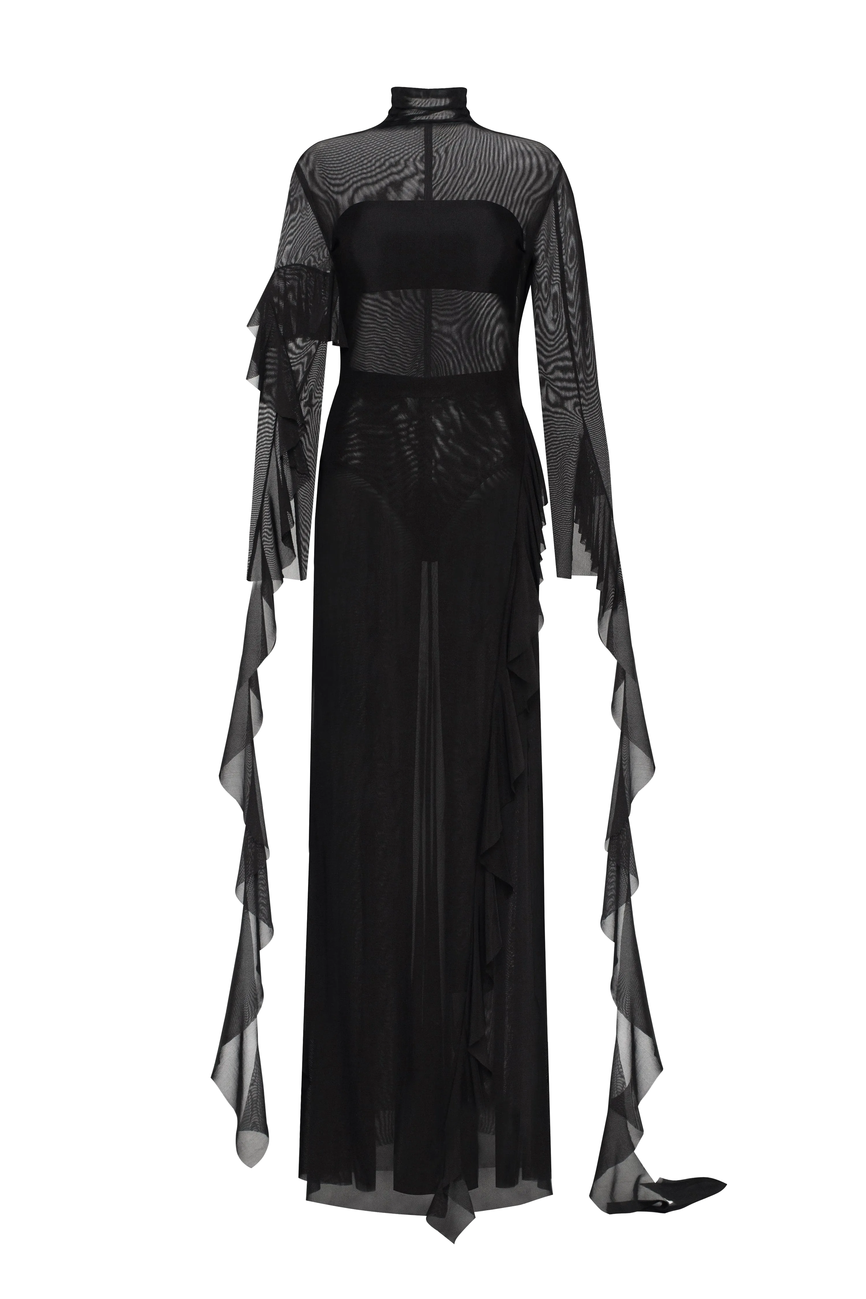 Chic sheer co-ord set in black, Xo Xo