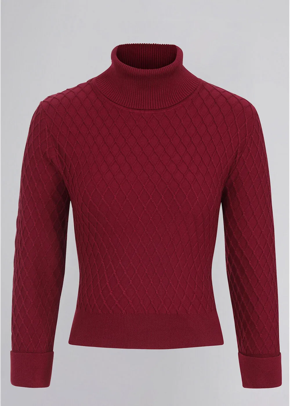 Collectif Rai 50's Jumper Burgundy