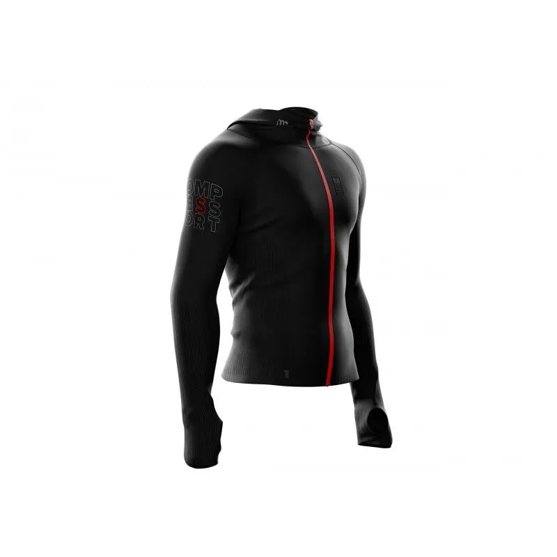 Compressport  3D Thermo Seamless Woodpulp Zip Hoodie - Maglietta termica - Uomo