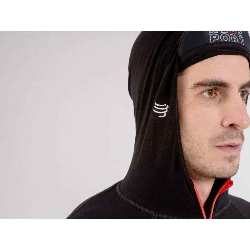 Compressport  3D Thermo Seamless Woodpulp Zip Hoodie - Maglietta termica - Uomo