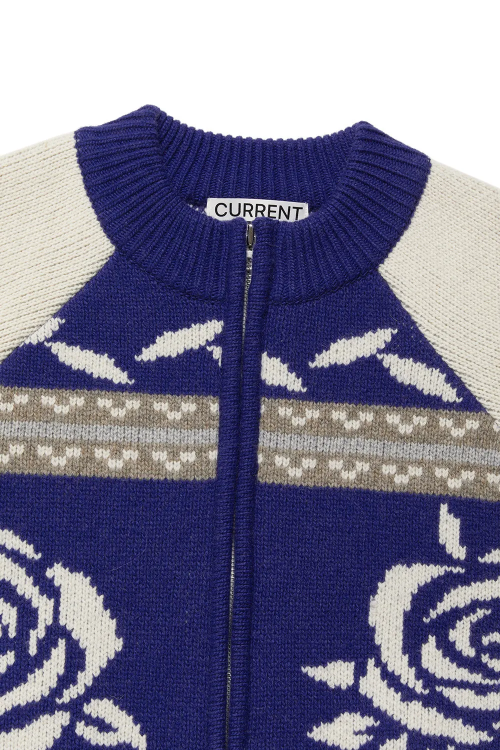 Current  |Current JACQUARD ZIPUP KNIT