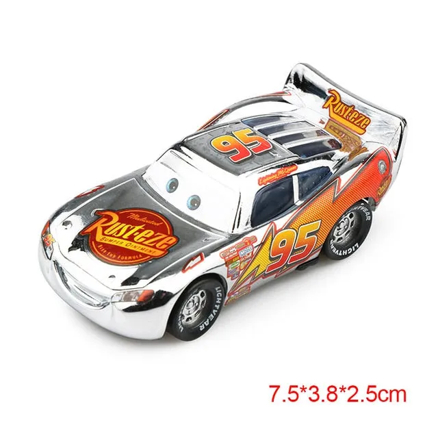 Disney Pixar Cars 2 3 Lightning McQueen Mater Jackson Storm Ramirez 1:55 Diecast Vehicle Metal Alloy Boy Kid Toys Christmas Gift