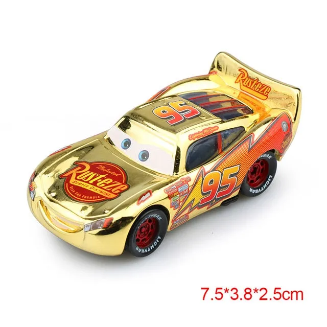 Disney Pixar Cars 2 3 Lightning McQueen Mater Jackson Storm Ramirez 1:55 Diecast Vehicle Metal Alloy Boy Kid Toys Christmas Gift