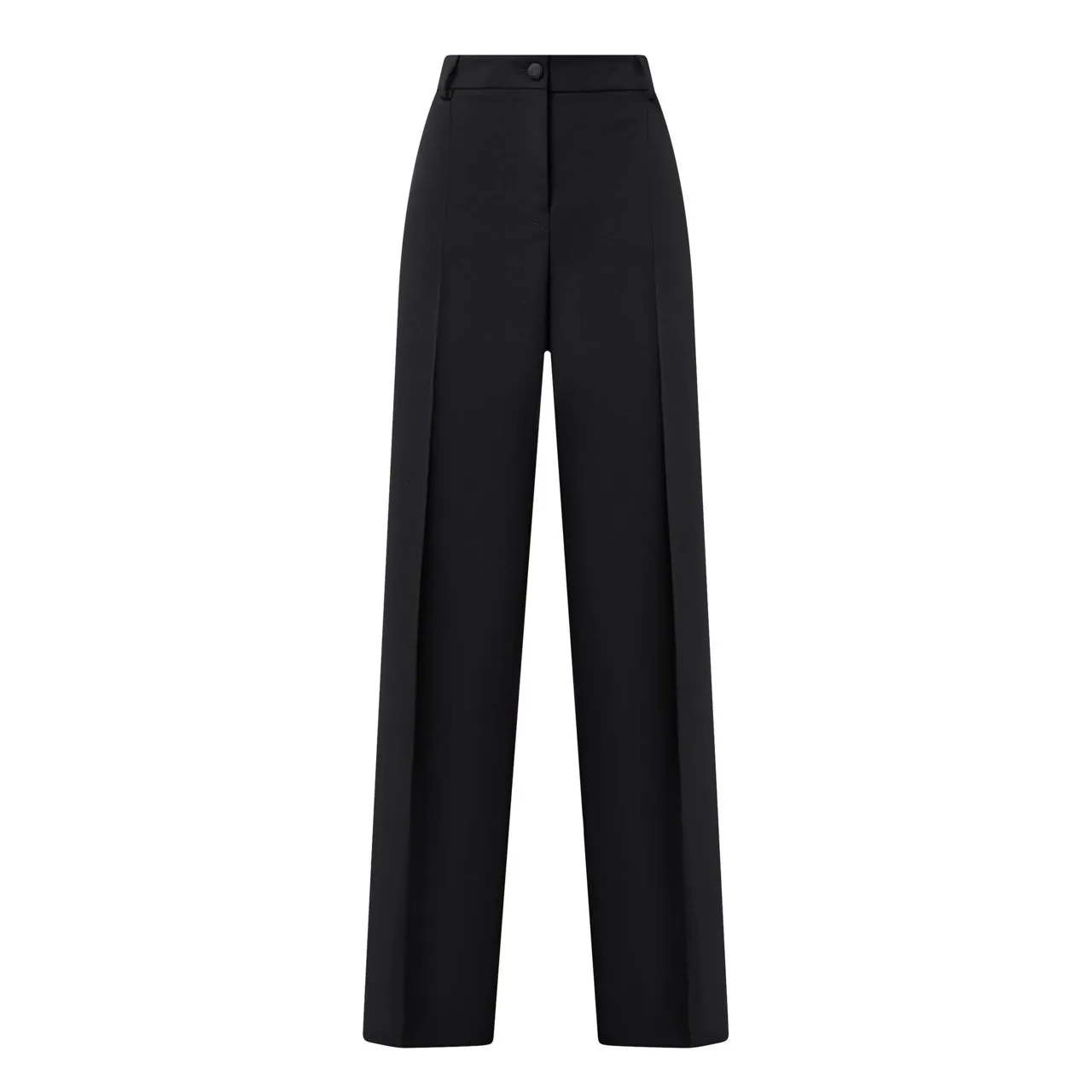 DOLCE & GABBANA High-Rise Tailored Wide Leg Trousers - Black