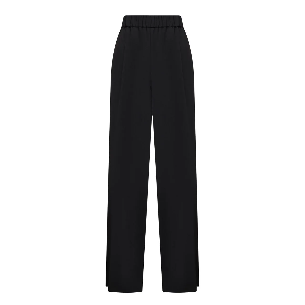 DOLCE & GABBANA Wide-Leg Trousers - Black