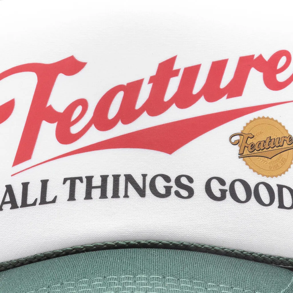 Draft Trucker Hat - Dark Green/White