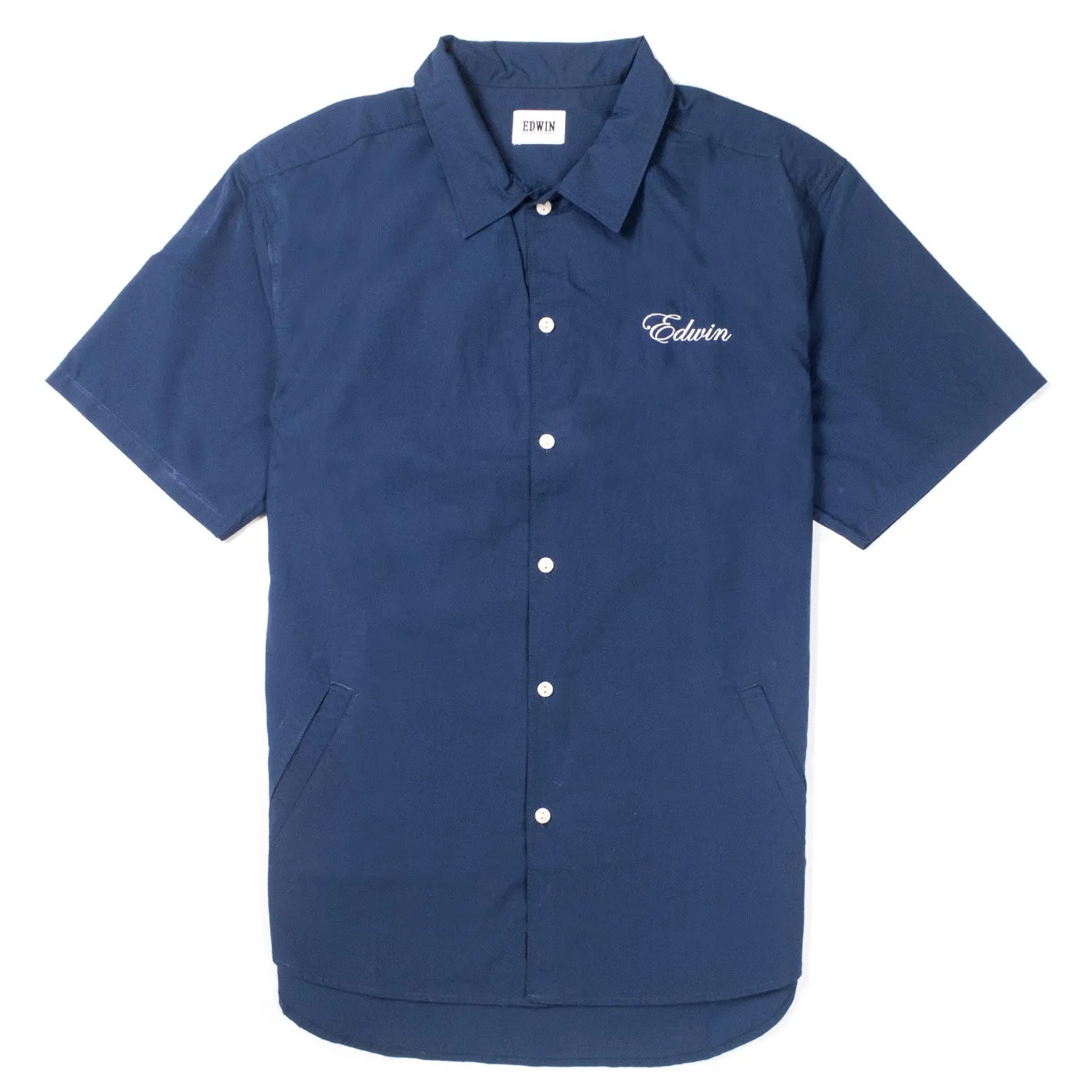 Edwin - Pocket Bowling Shirt - Navy