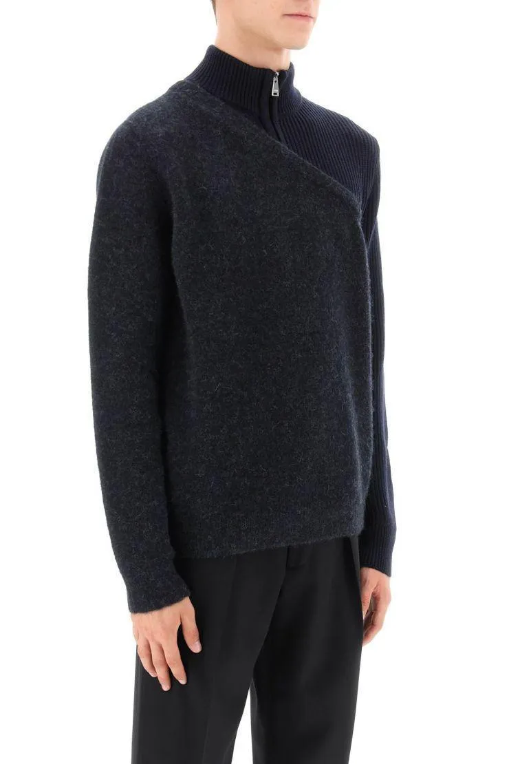 FENDI  |Wool Long Sleeves Plain Logo Luxury Sweaters