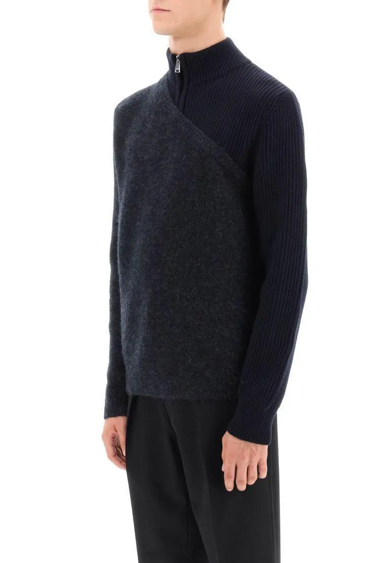 FENDI  |Wool Long Sleeves Plain Logo Luxury Sweaters