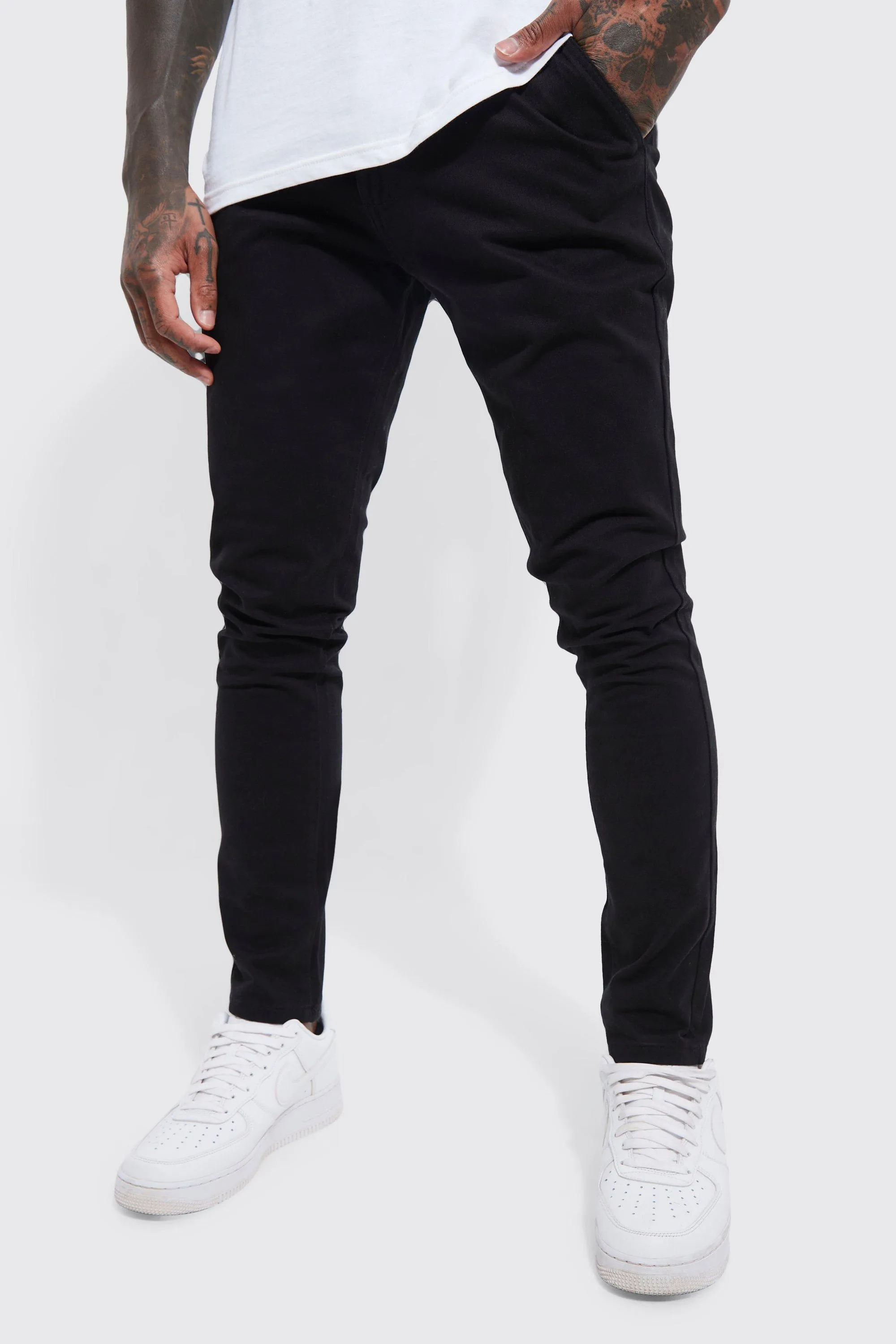 Fixed Waist Skinny Fit Chino Pants