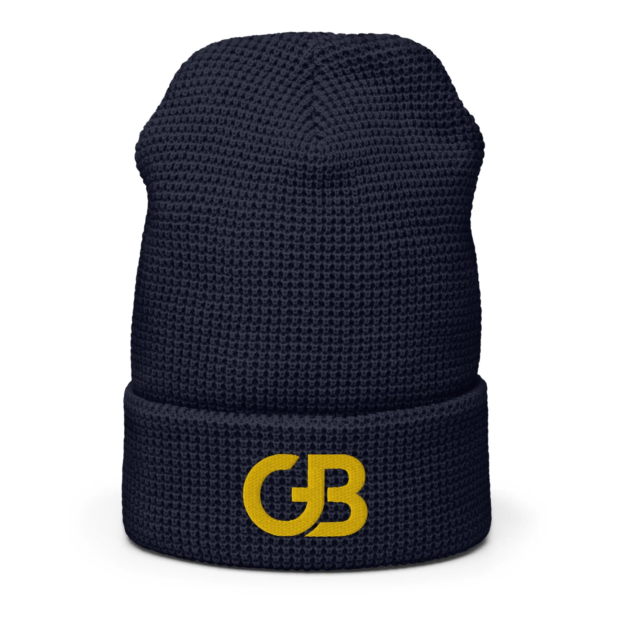 Gerald Black Waffle Beanie YLW