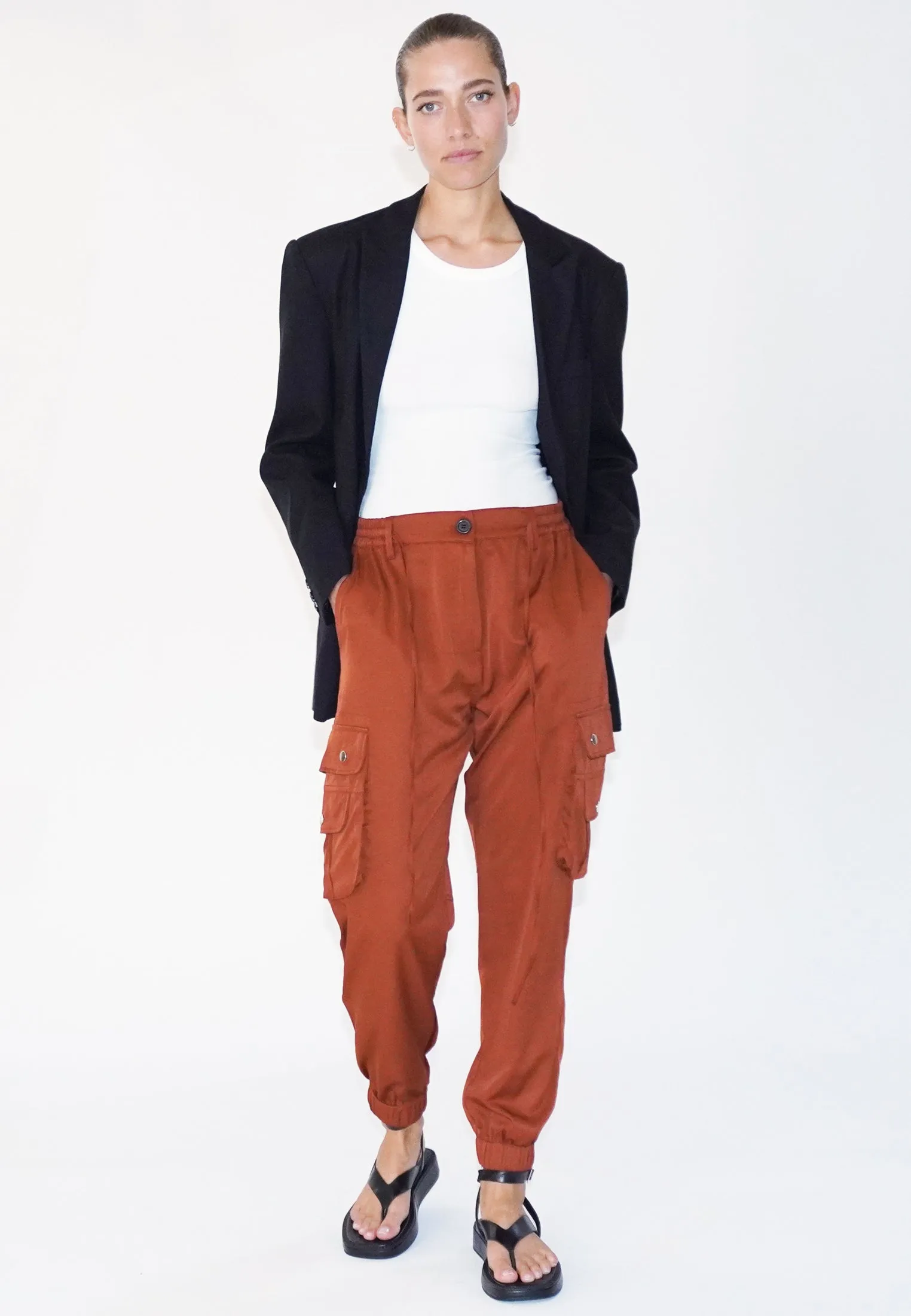 GLOW COPPER CARGO TROUSERS