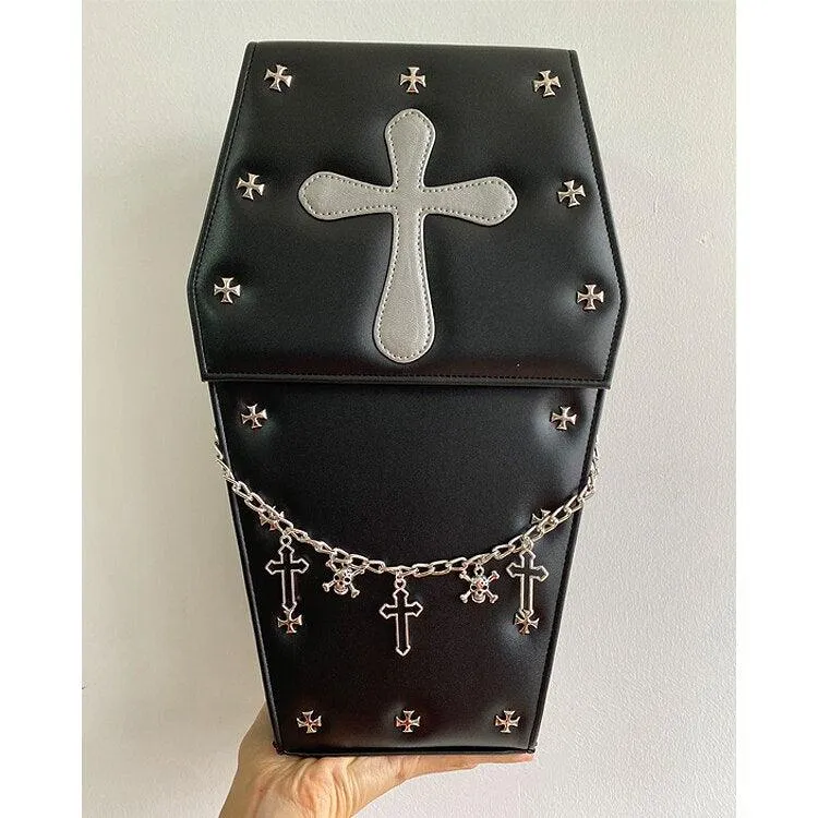 Goth Style Coffin Shape Bag