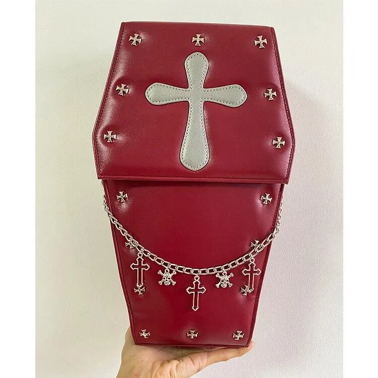 Goth Style Coffin Shape Bag