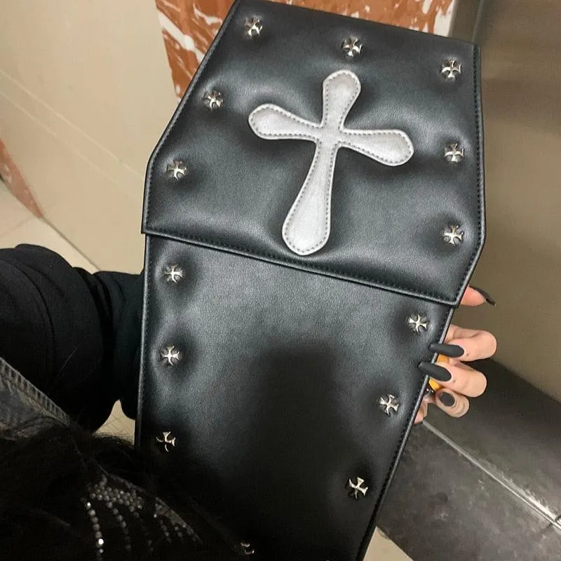 Goth Style Coffin Shape Bag