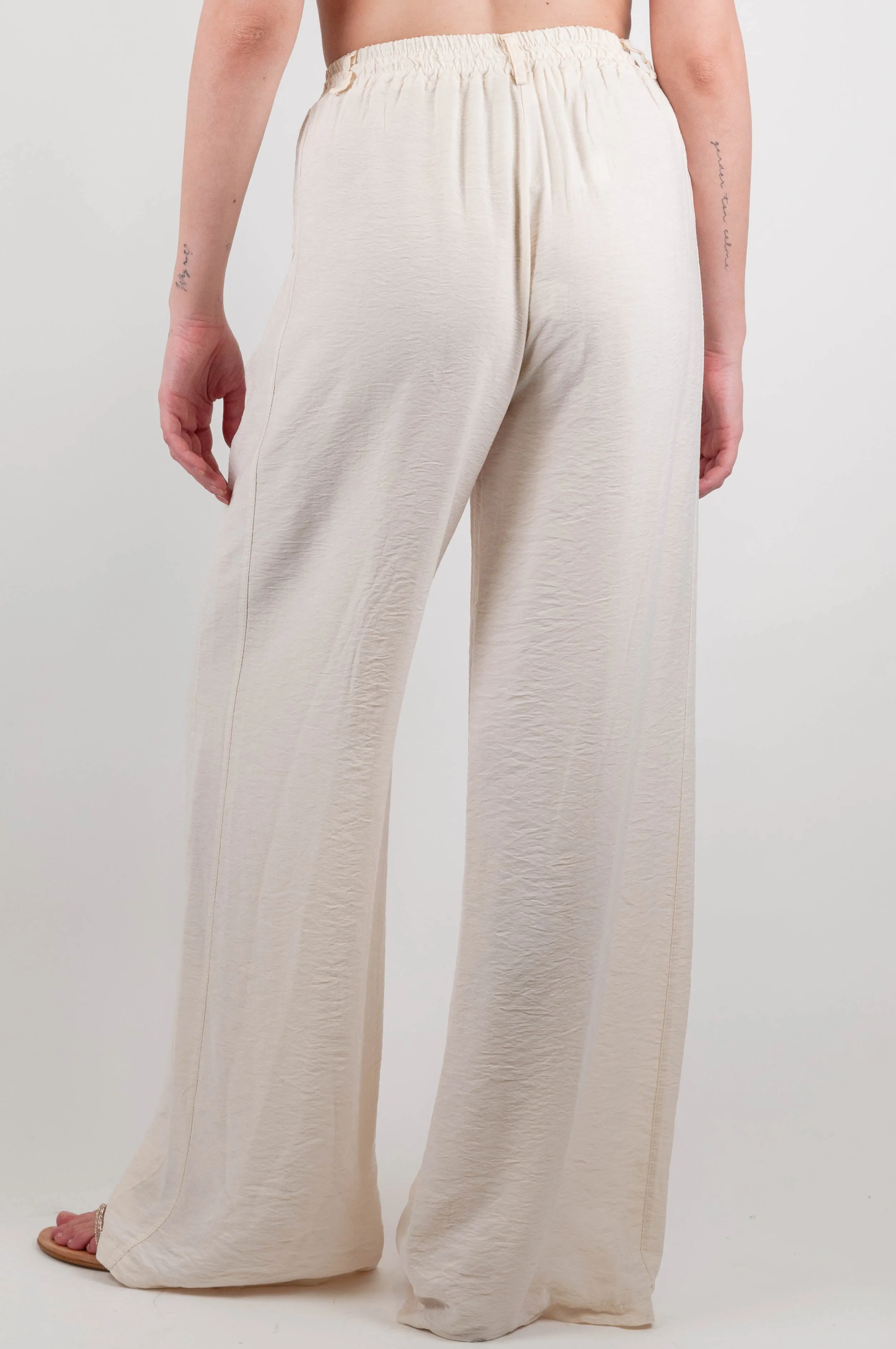 Haveone - Pantalone palazzo con elastico