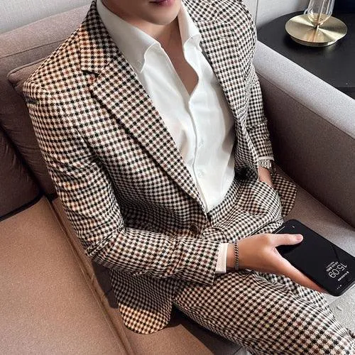 Houndstooth Prom Suit