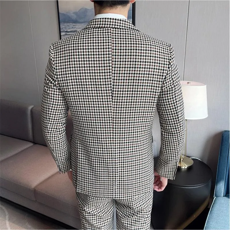 Houndstooth Prom Suit