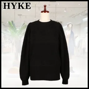 Hyke  |Crew Neck Long Sleeves V-neck & Crew neck