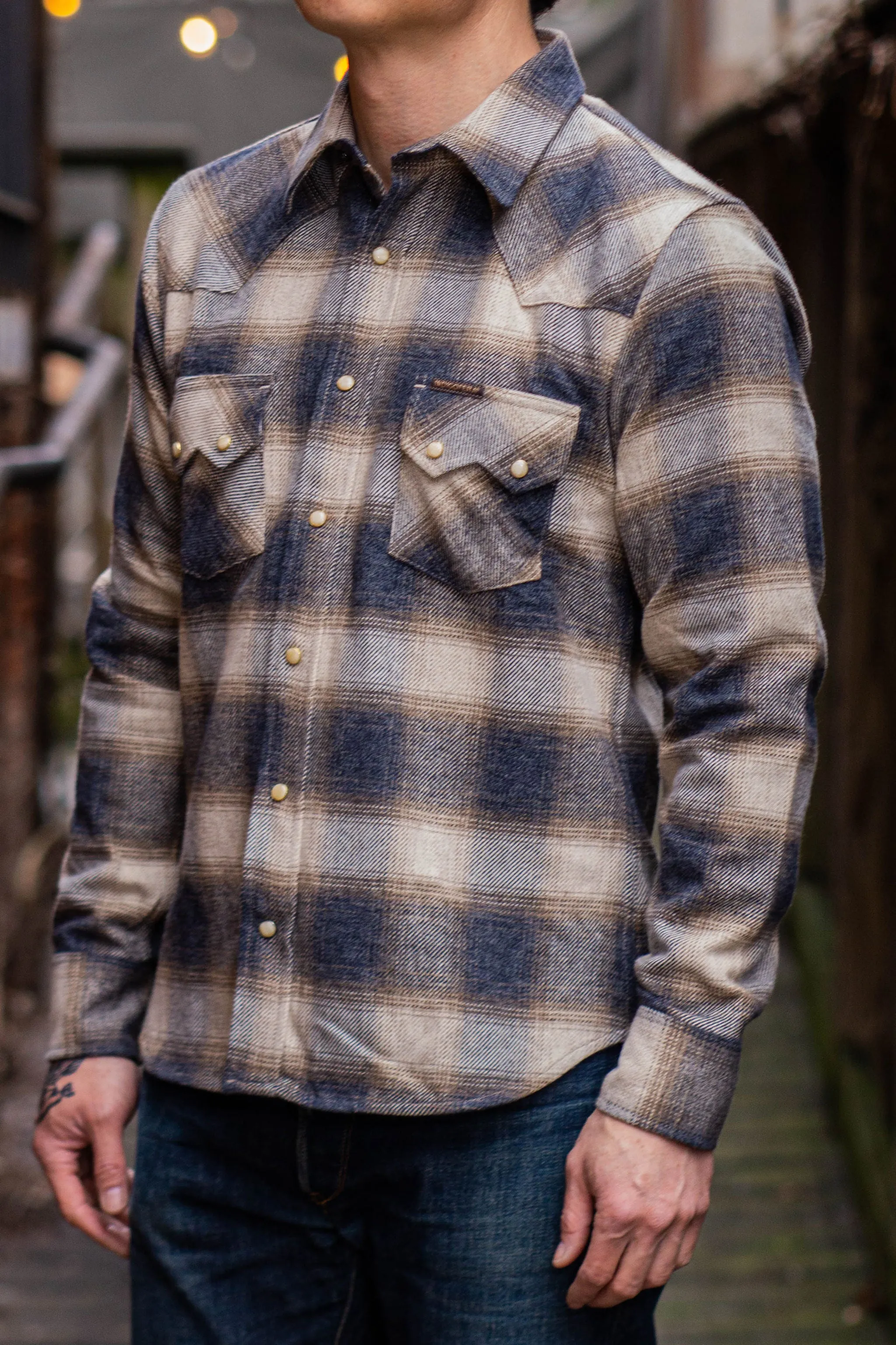 Indigofera Dollard - Flannel Check Ecru/Beige/Grey