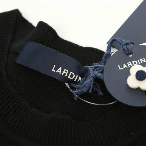 LARDINI  |Crew Neck Wool Long Sleeves Plain Sweaters