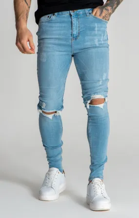 Light Blue Core Ripped Jeans