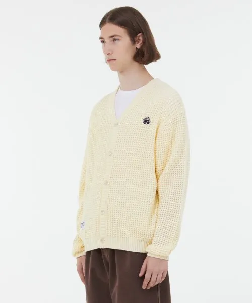 LMC  |[ LMC ]★LMC CLUB WAFFLE KNIT CARDIGAN