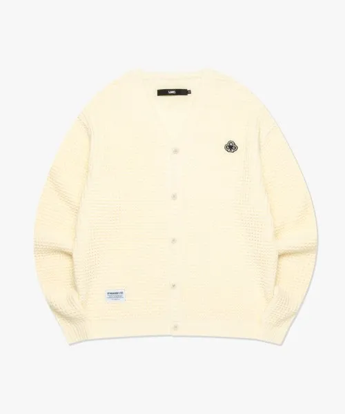 LMC  |[ LMC ]★LMC CLUB WAFFLE KNIT CARDIGAN