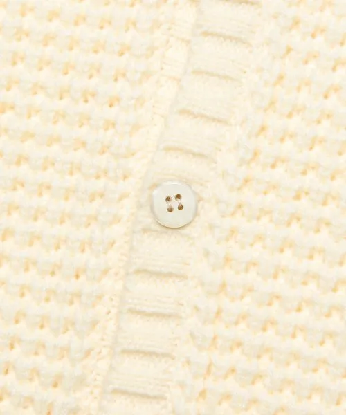 LMC  |[ LMC ]★LMC CLUB WAFFLE KNIT CARDIGAN