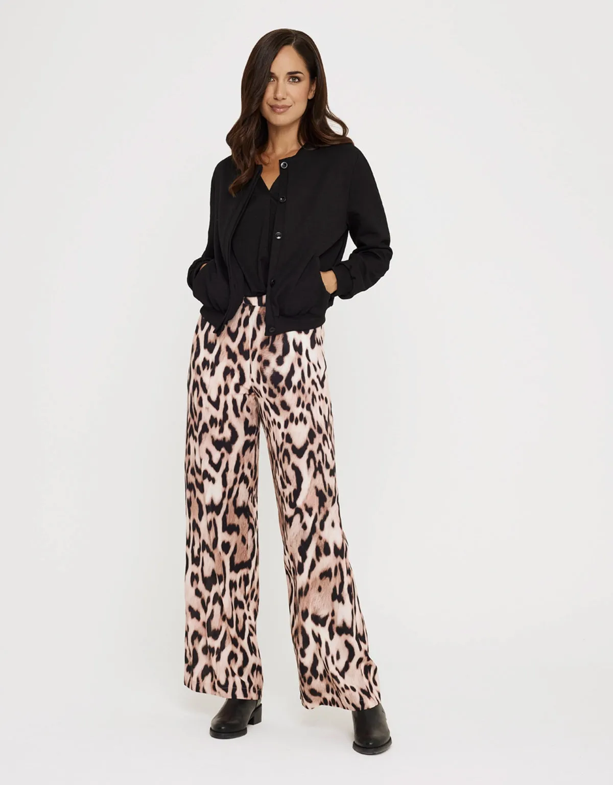 Long Animal Print Trousers - Lorsinala