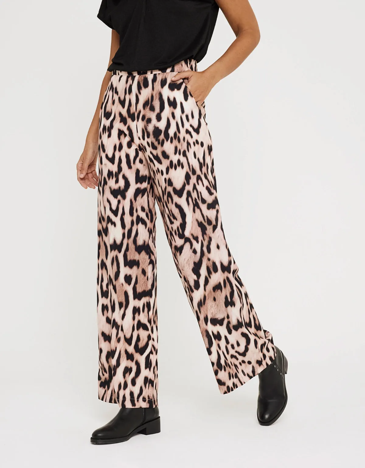 Long Animal Print Trousers - Lorsinala