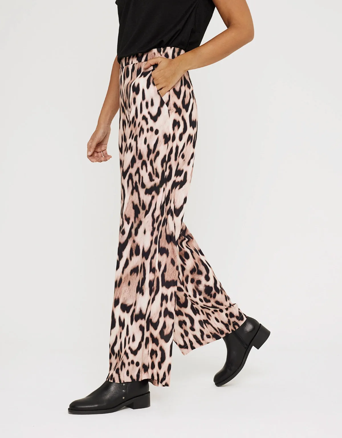 Long Animal Print Trousers - Lorsinala