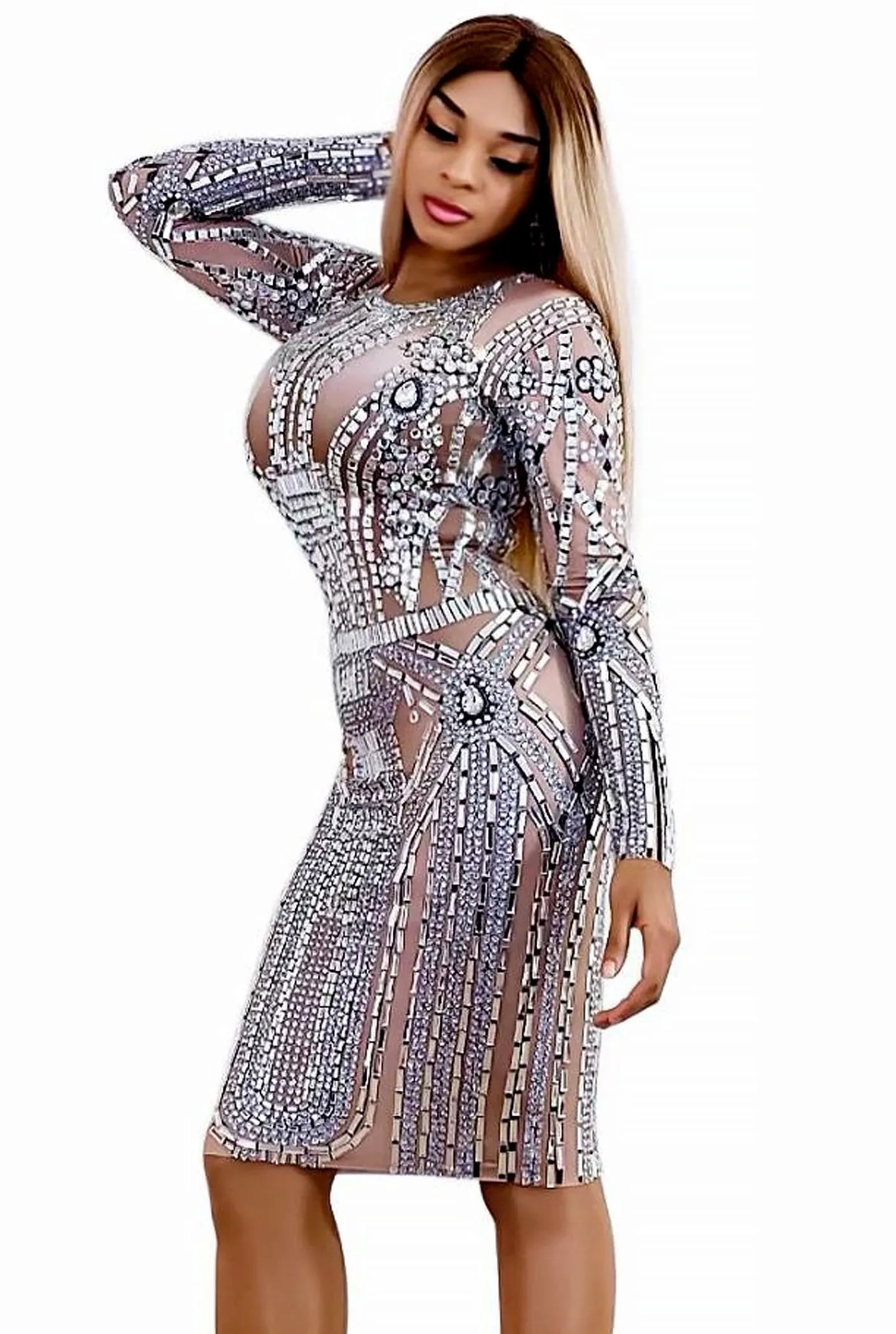 Lori Diamante Dress (Rhinestones)